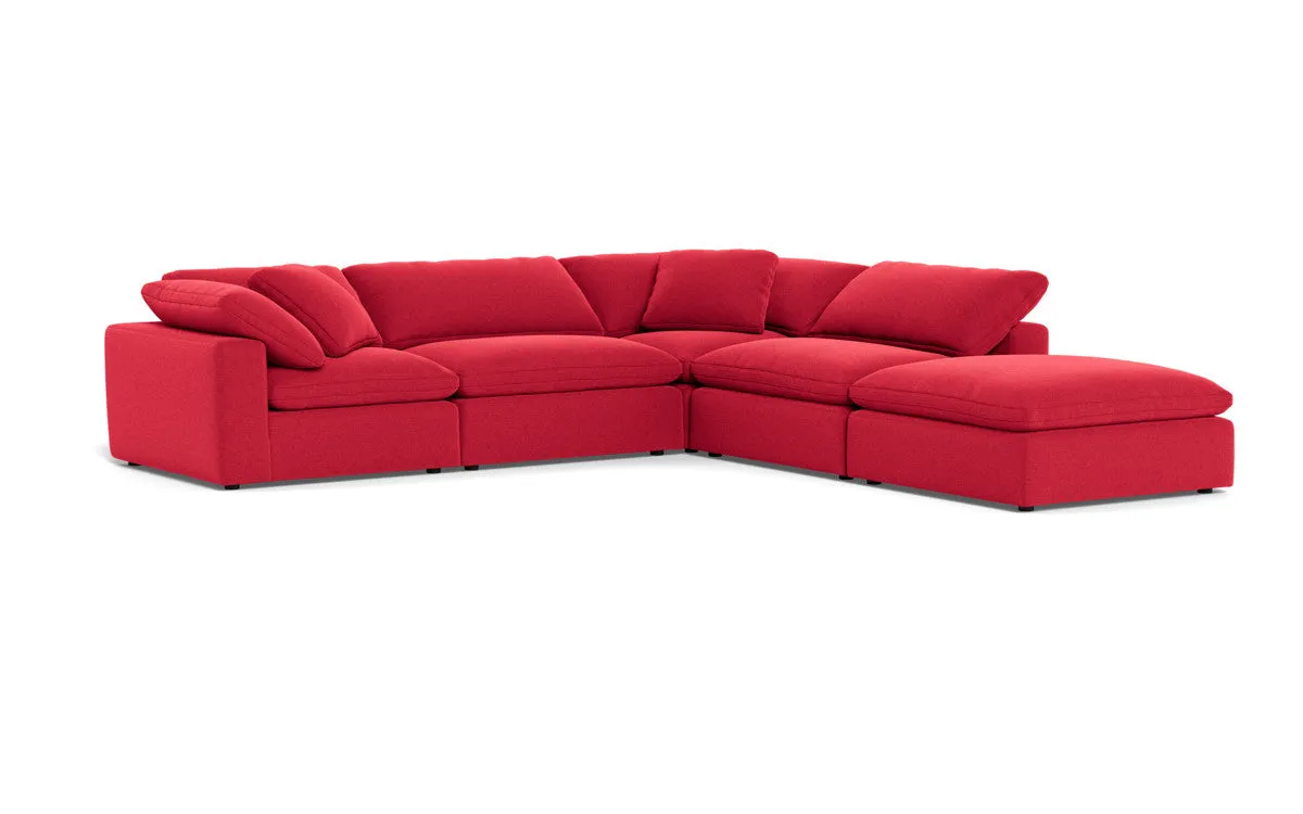 Fluffy 4 Piece Sectional w/Otto