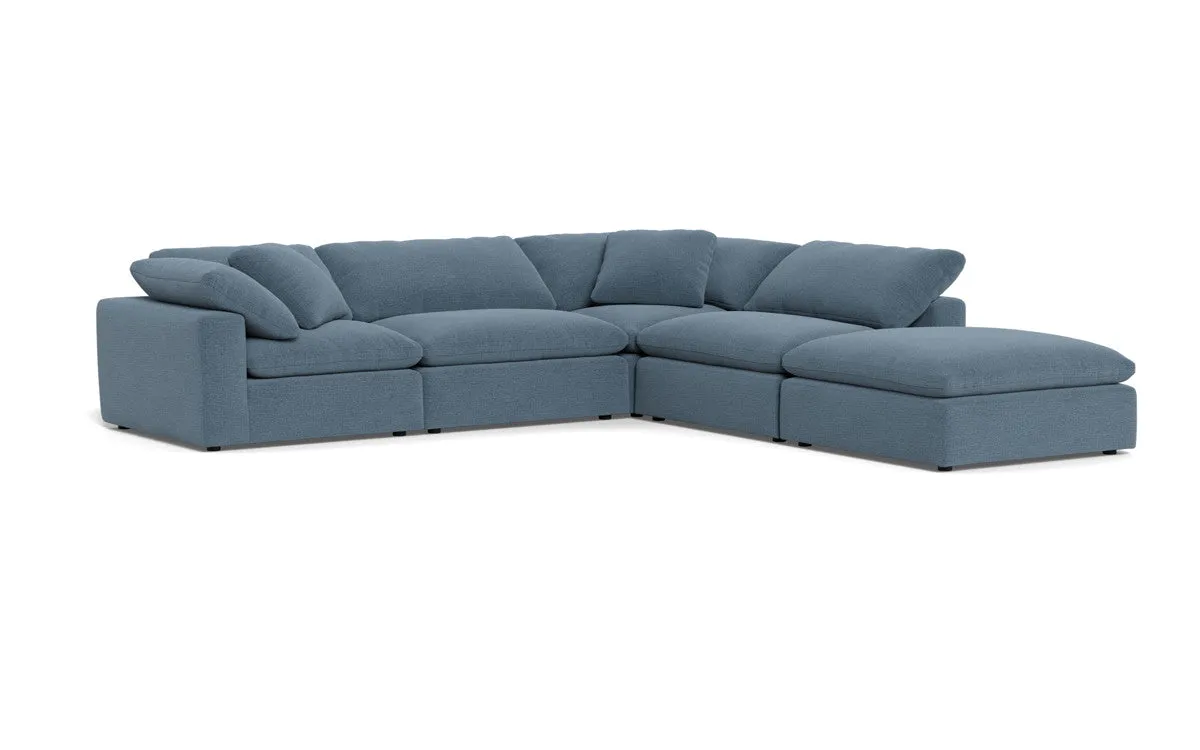 Fluffy 4 Piece Sectional w/Otto