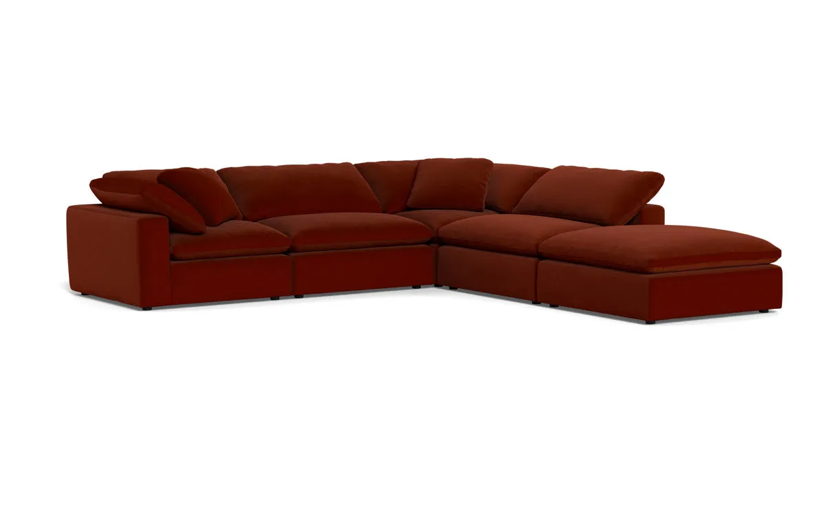 Fluffy 4 Piece Sectional w/Otto