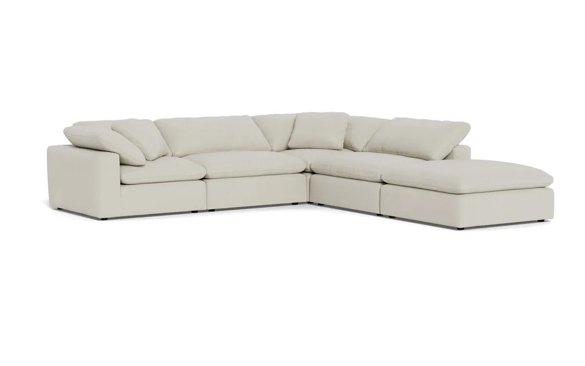 Fluffy 4 Piece Sectional w/Otto