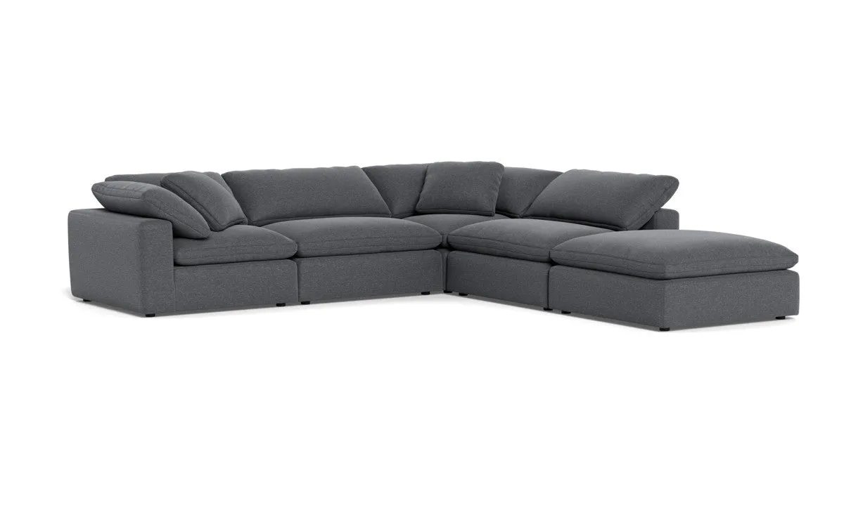 Fluffy 4 Piece Sectional w/Otto