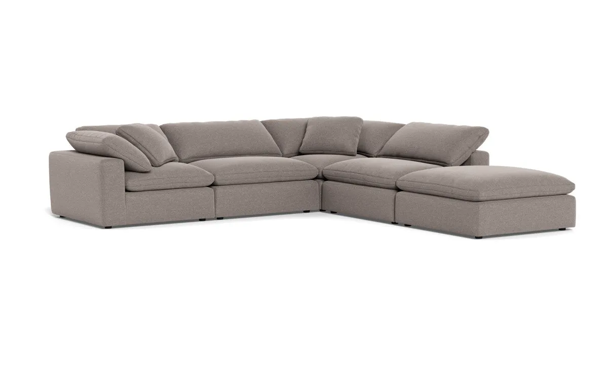 Fluffy 4 Piece Sectional w/Otto