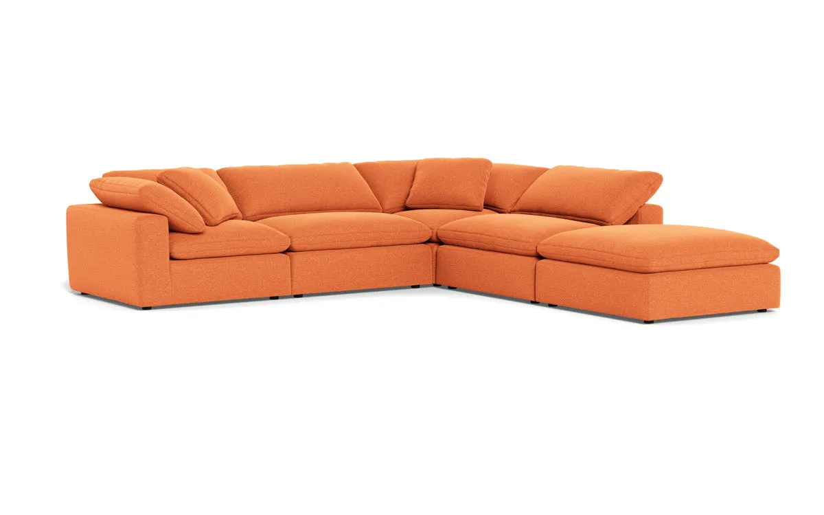 Fluffy 4 Piece Sectional w/Otto