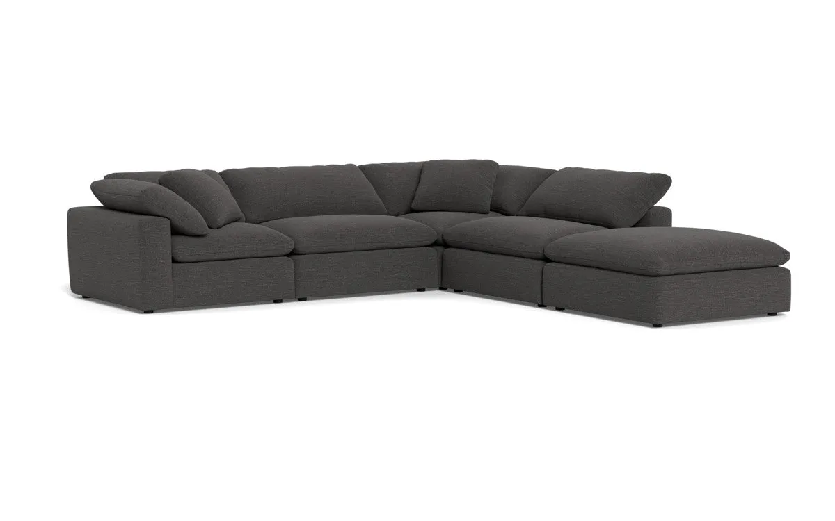 Fluffy 4 Piece Sectional w/Otto