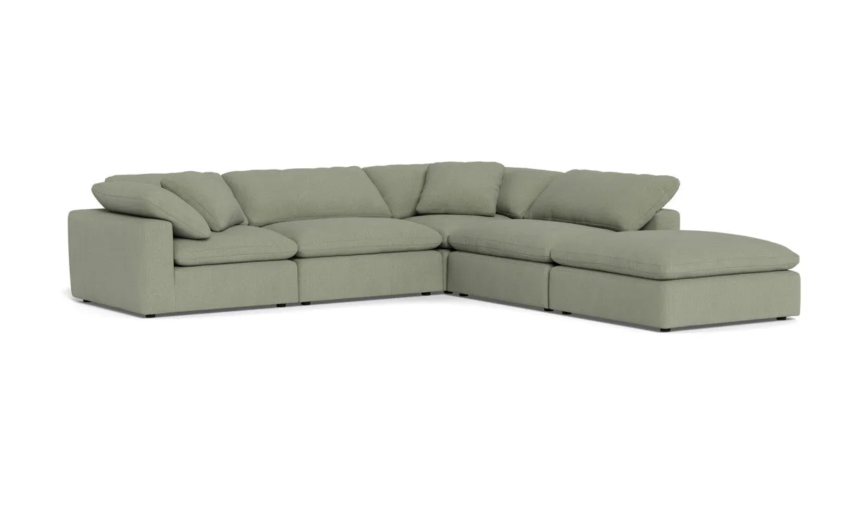 Fluffy 4 Piece Sectional w/Otto