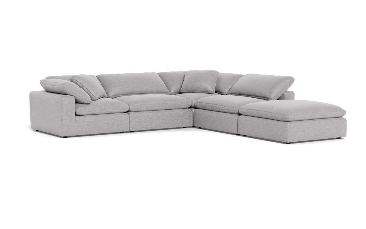 Fluffy 4 Piece Sectional w/Otto