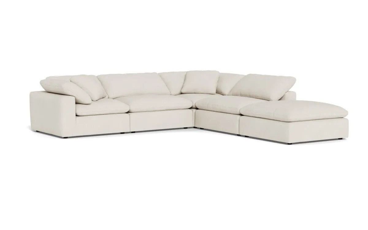 Fluffy 4 Piece Sectional w/Otto