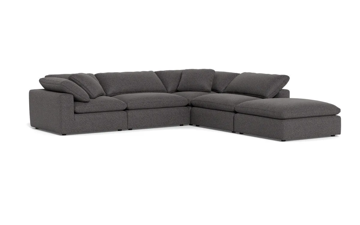 Fluffy 4 Piece Sectional w/Otto