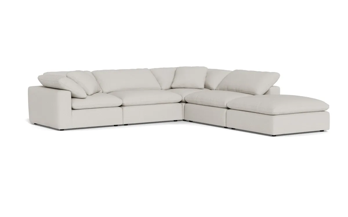 Fluffy 4 Piece Sectional w/Otto