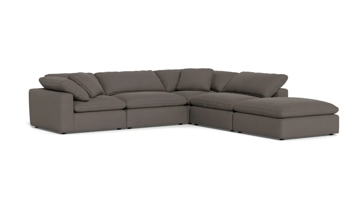 Fluffy 4 Piece Sectional w/Otto