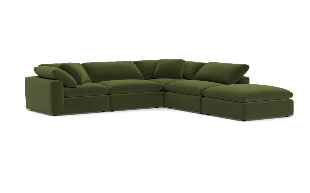 Fluffy 4 Piece Sectional w/Otto