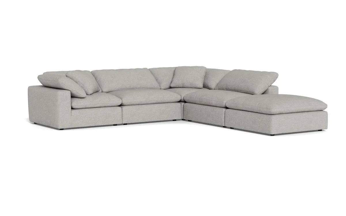 Fluffy 4 Piece Sectional w/Otto