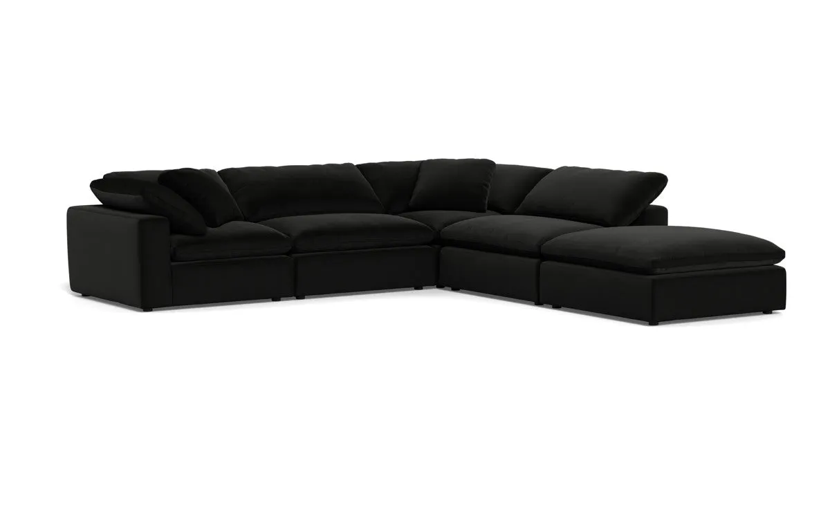 Fluffy 4 Piece Sectional w/Otto