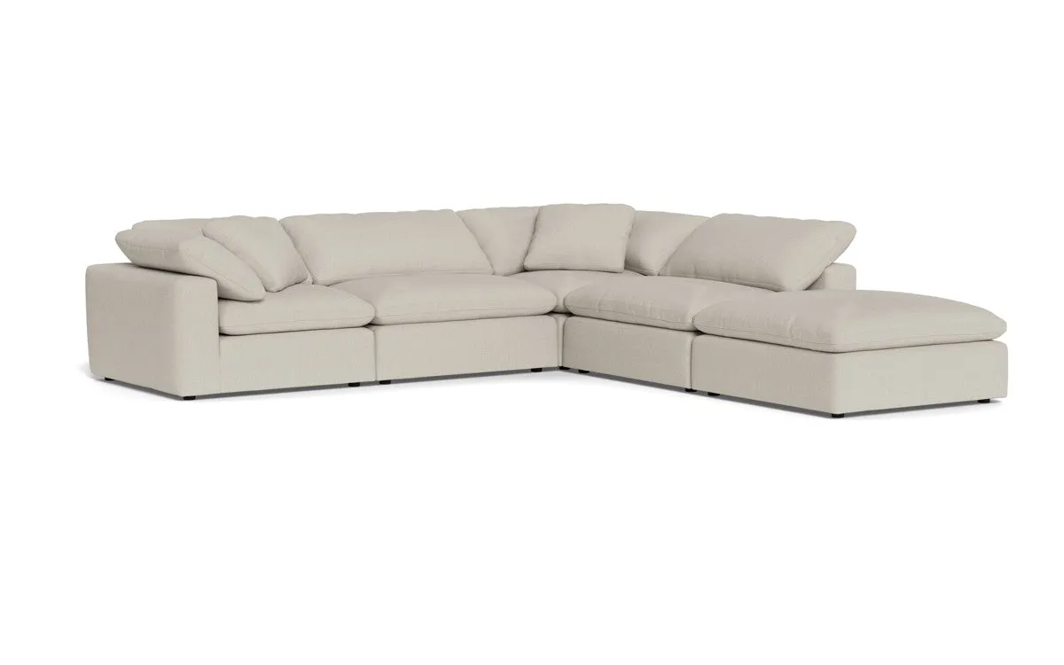 Fluffy 4 Piece Sectional w/Otto