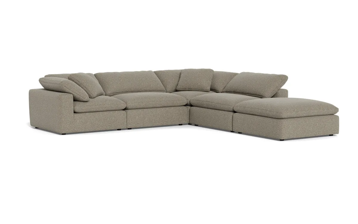 Fluffy 4 Piece Sectional w/Otto