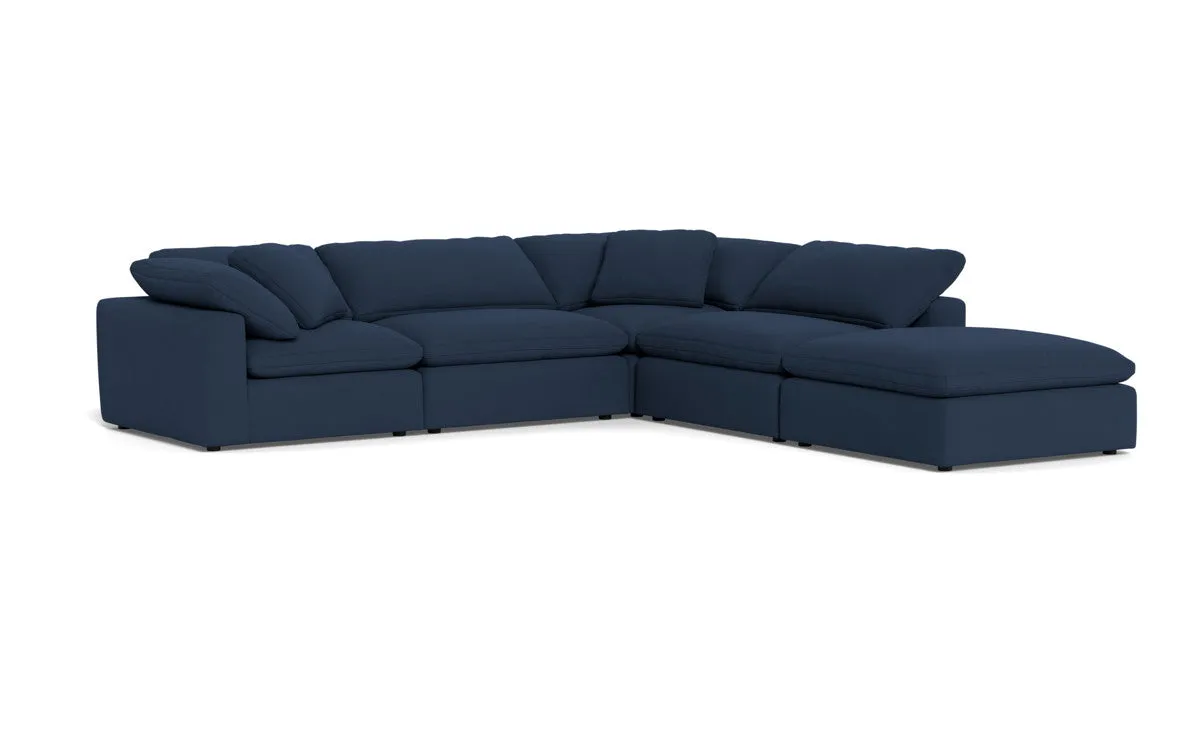 Fluffy 4 Piece Sectional w/Otto