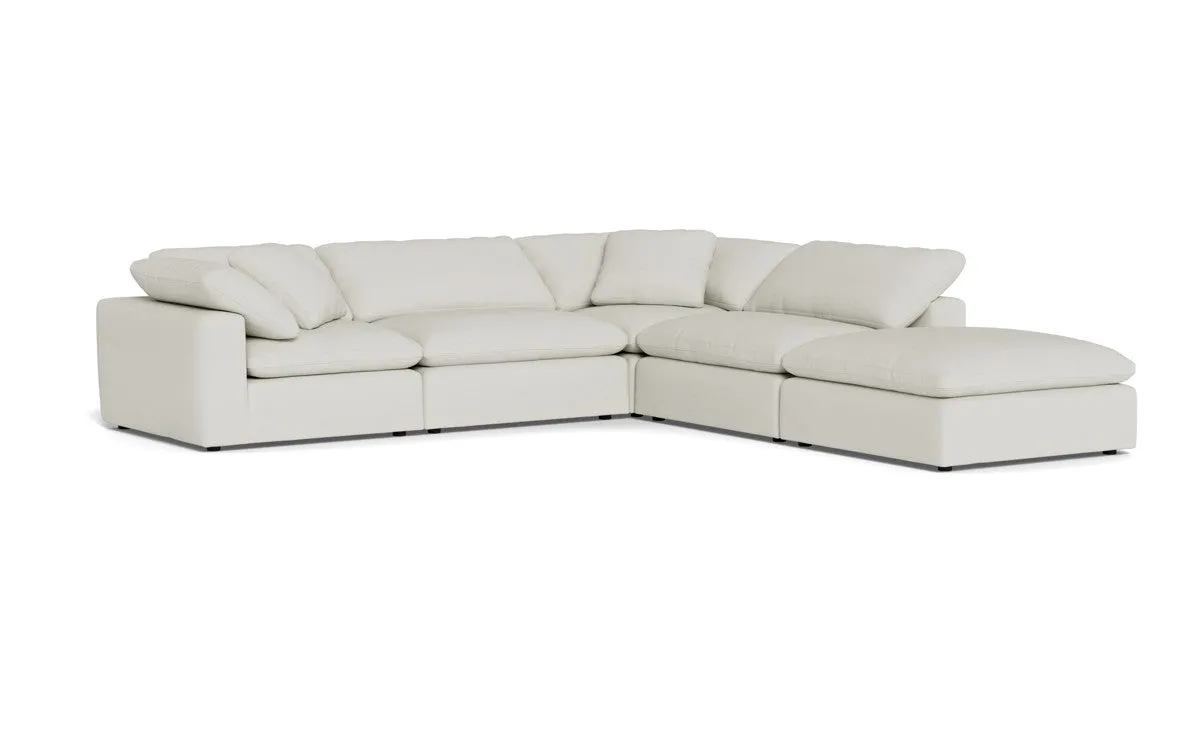 Fluffy 4 Piece Sectional w/Otto