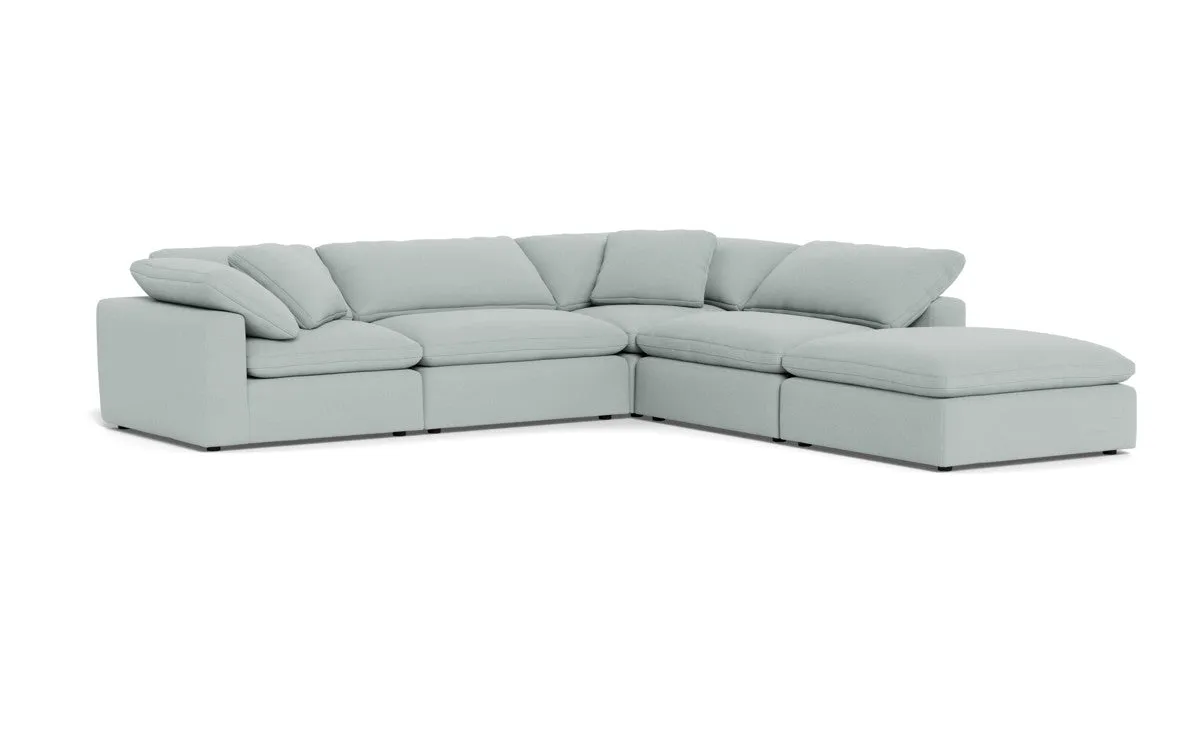 Fluffy 4 Piece Sectional w/Otto