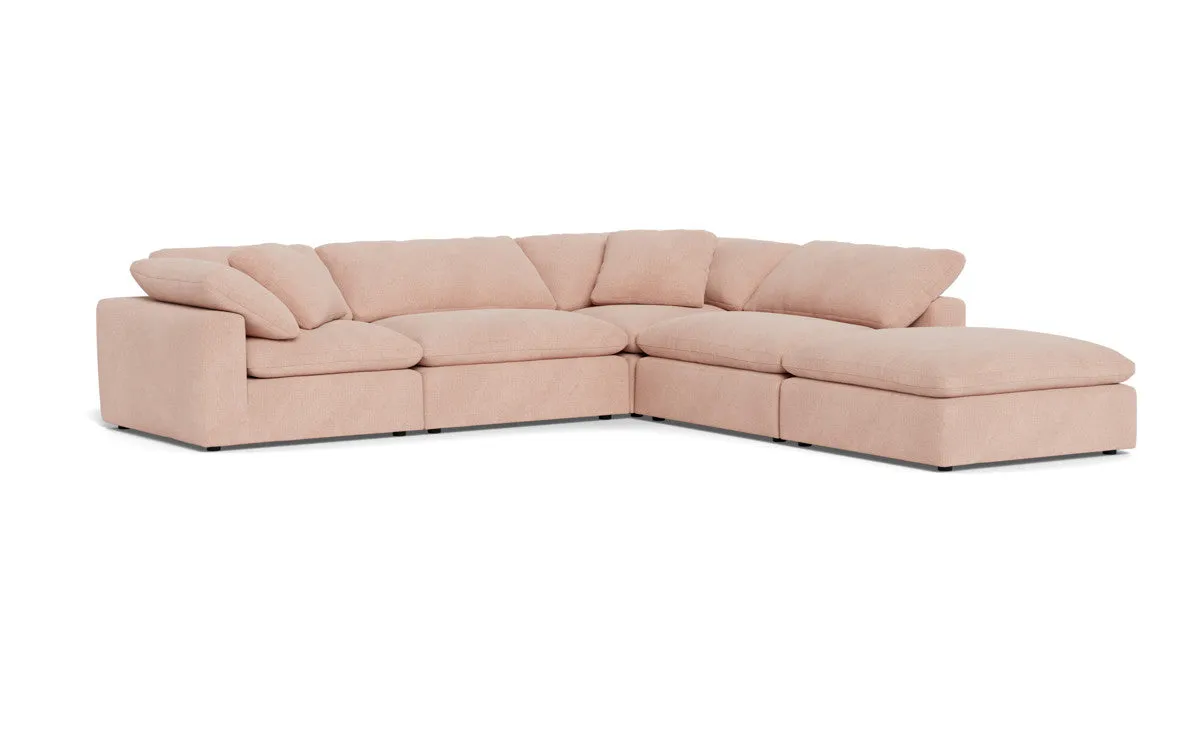 Fluffy 4 Piece Sectional w/Otto