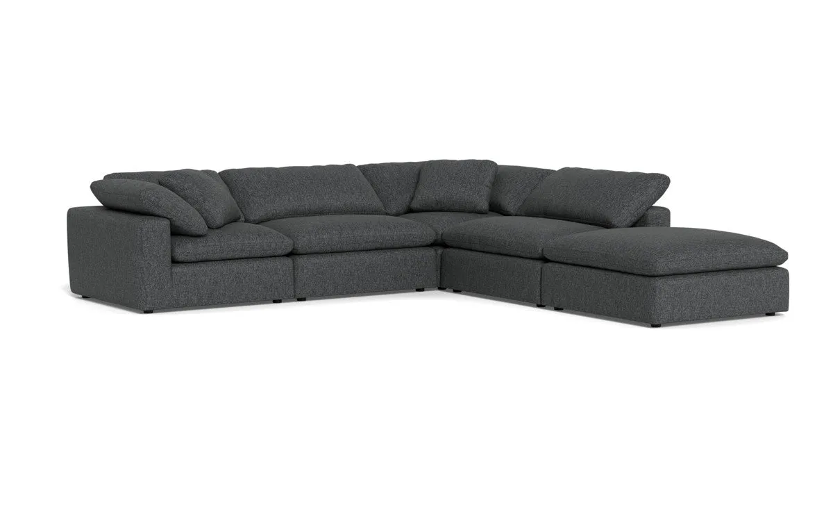 Fluffy 4 Piece Sectional w/Otto