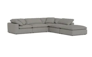 Fluffy 4 Piece Sectional w/Otto