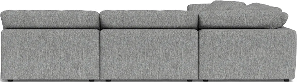 Fluffy 5 Piece Sectional W/Ottoman