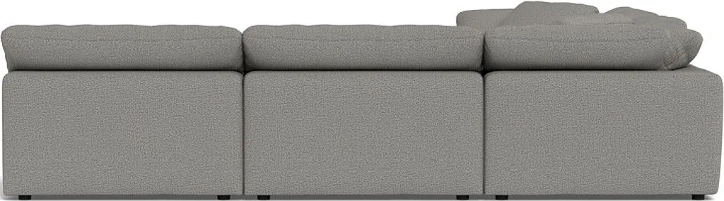 Fluffy 5 Piece Sectional W/Ottoman