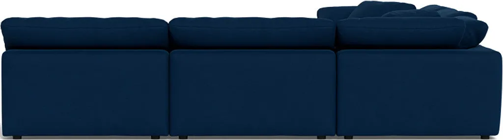 Fluffy 5 Piece Sectional W/Ottoman