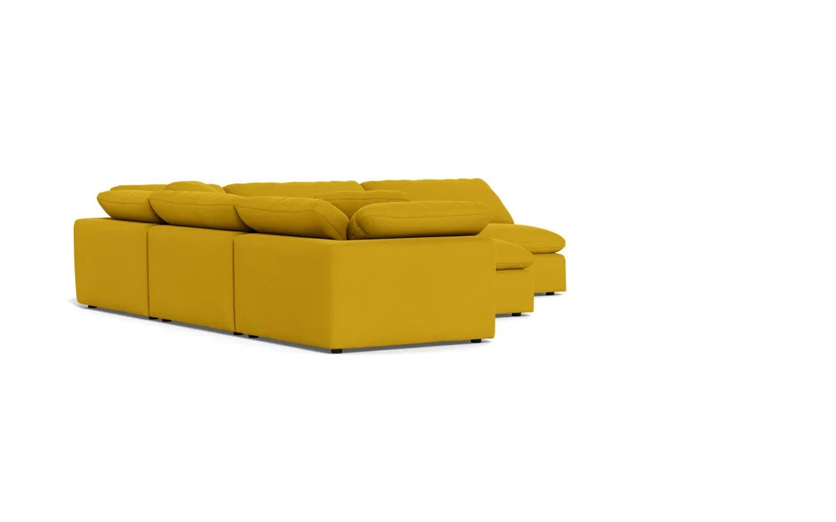 Fluffy 5 Piece Sectional W/Ottoman