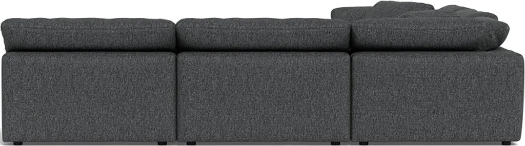 Fluffy 5 Piece Sectional W/Ottoman