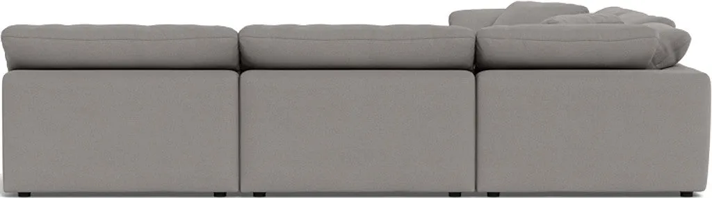 Fluffy 5 Piece Sectional W/Ottoman