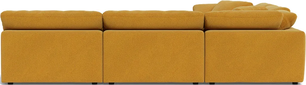 Fluffy 5 Piece Sectional W/Ottoman
