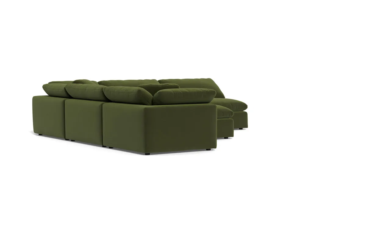 Fluffy 5 Piece Sectional W/Ottoman