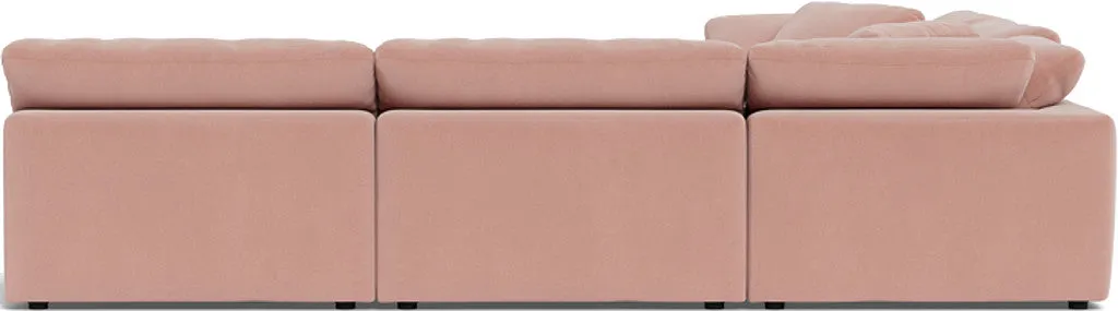 Fluffy 5 Piece Sectional W/Ottoman