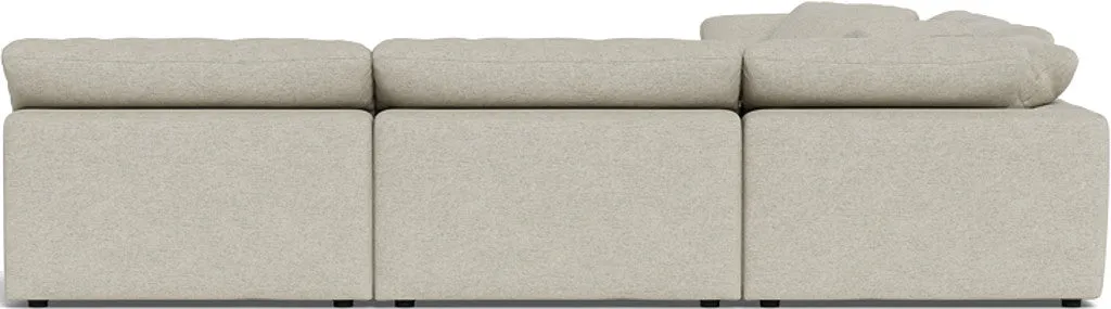 Fluffy 5 Piece Sectional W/Ottoman