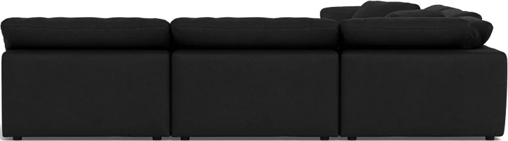 Fluffy 5 Piece Sectional W/Ottoman