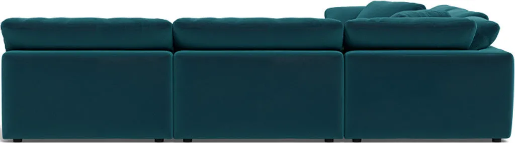 Fluffy 5 Piece Sectional W/Ottoman