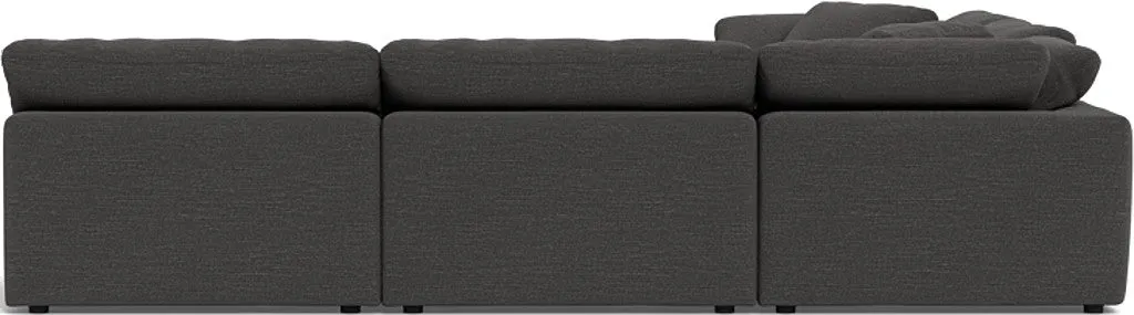 Fluffy 5 Piece Sectional W/Ottoman