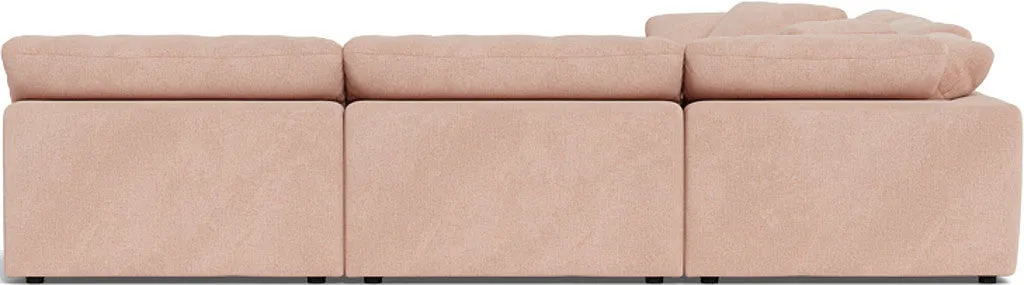 Fluffy 5 Piece Sectional W/Ottoman