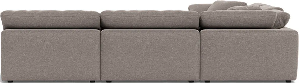Fluffy 5 Piece Sectional W/Ottoman
