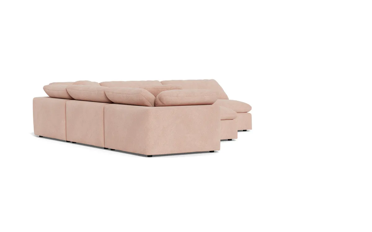 Fluffy 5 Piece Sectional W/Ottoman