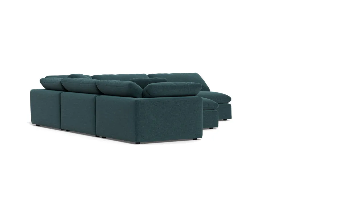 Fluffy 5 Piece Sectional W/Ottoman