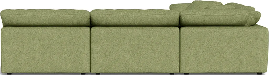 Fluffy 5 Piece Sectional W/Ottoman