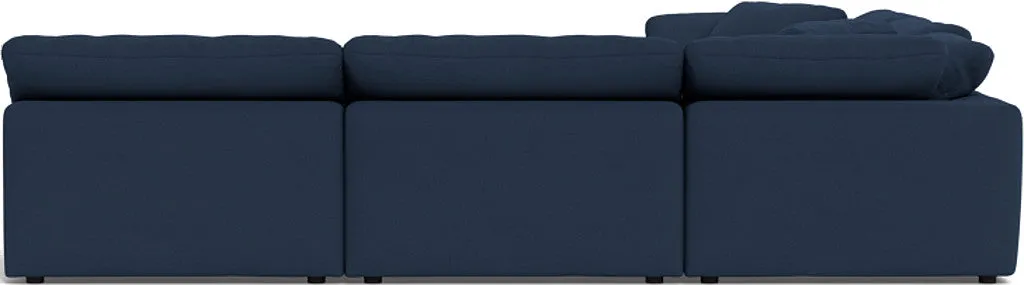 Fluffy 5 Piece Sectional W/Ottoman