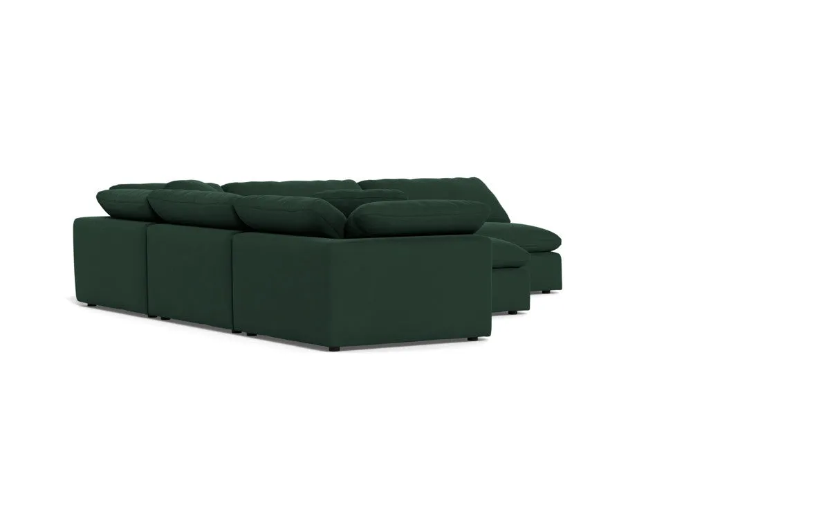 Fluffy 5 Piece Sectional W/Ottoman