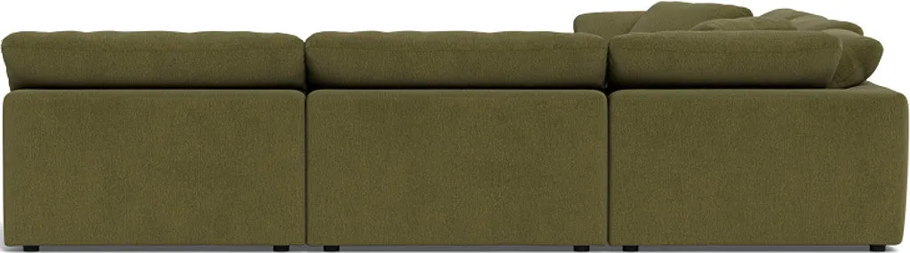 Fluffy 5 Piece Sectional W/Ottoman