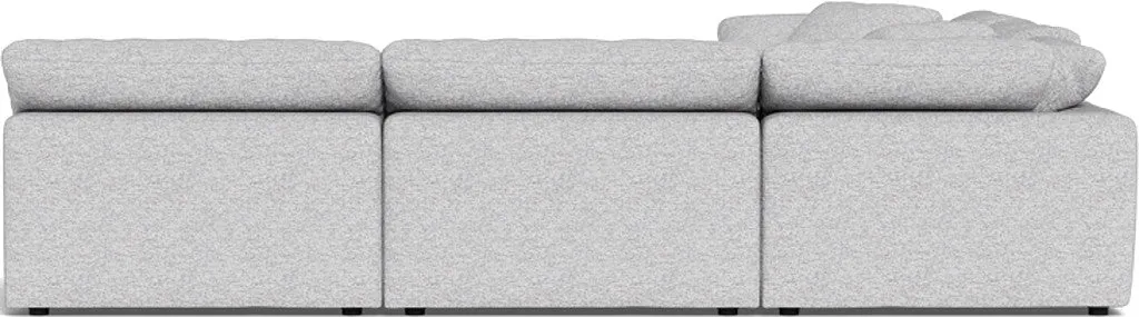 Fluffy 5 Piece Sectional W/Ottoman