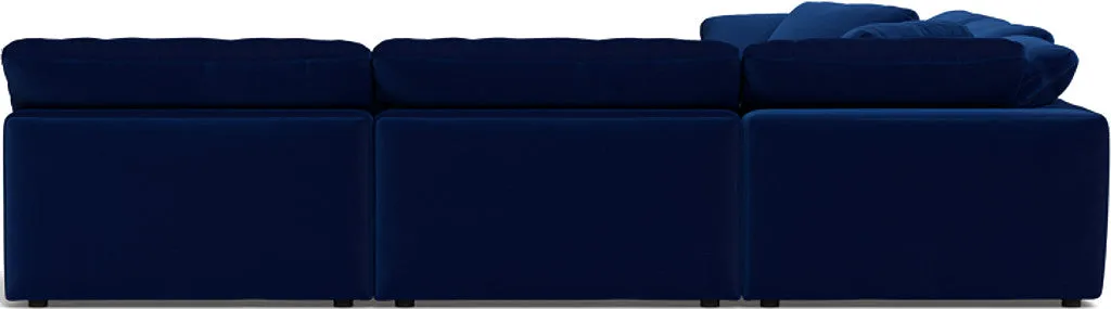 Fluffy 5 Piece Sectional W/Ottoman