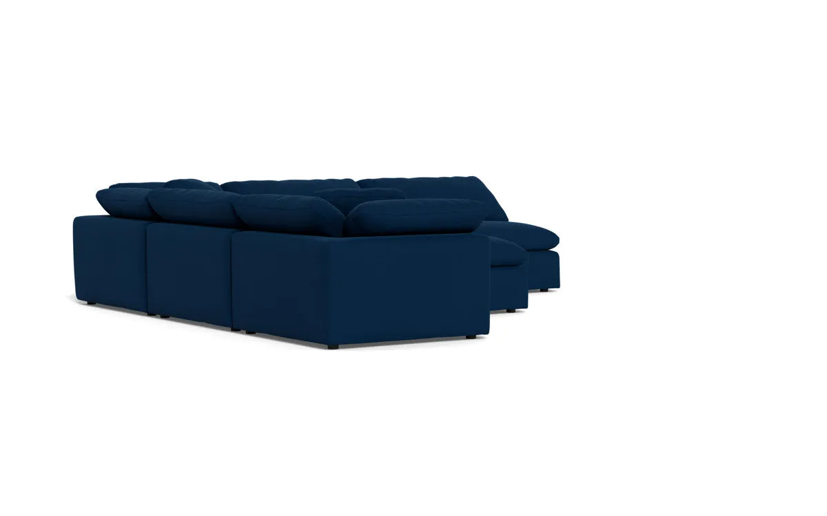 Fluffy 5 Piece Sectional W/Ottoman