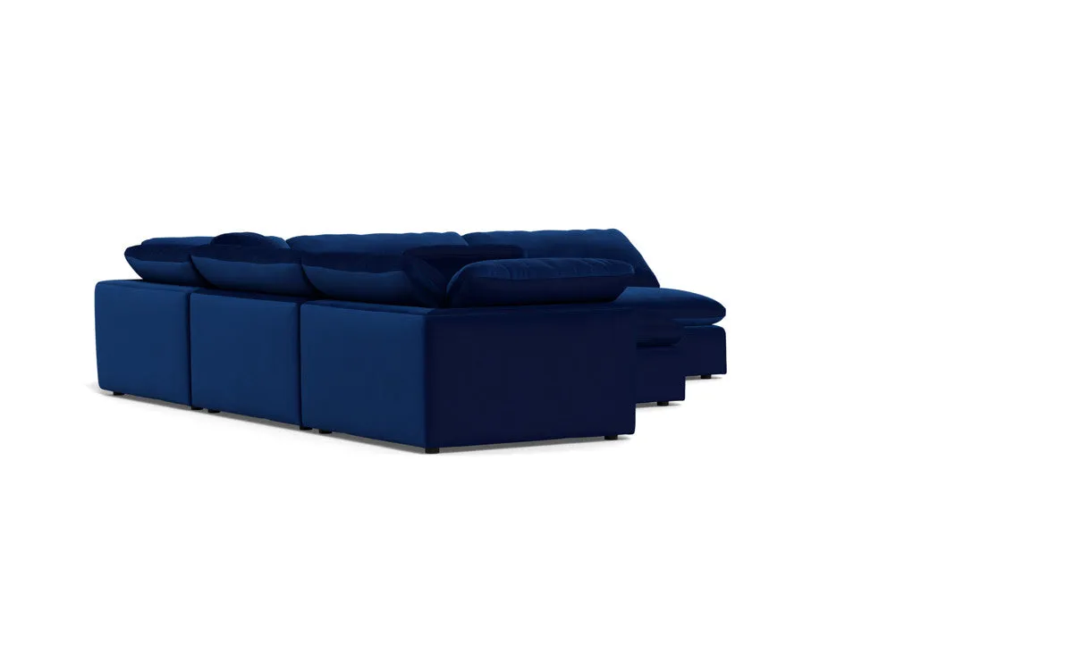 Fluffy 5 Piece Sectional W/Ottoman